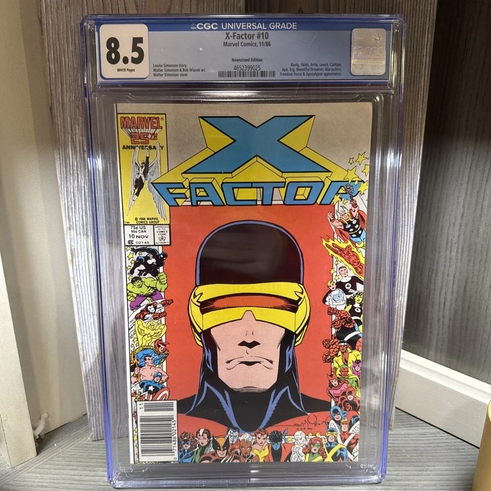 X-Factor #10‎ CGC 8.5 WP Marvel 1986 Newsstand Edition
